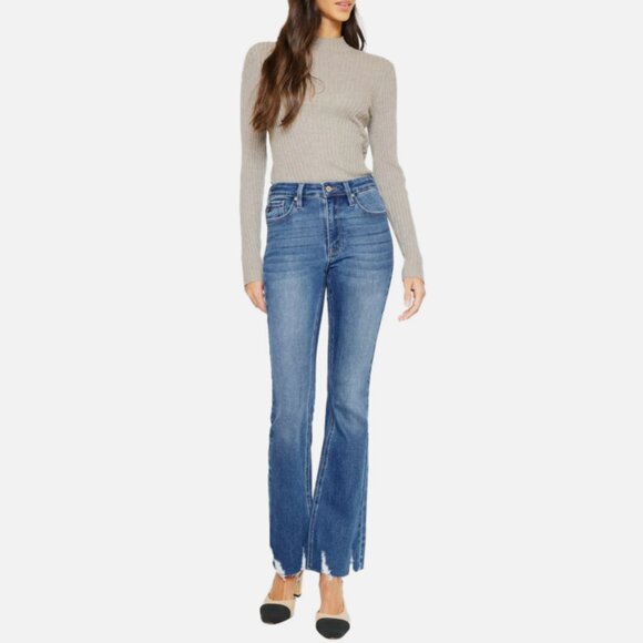 Kancan - Brenda High Rise Bootcut Jeans, KC11259 MD - Picture 1 of 3